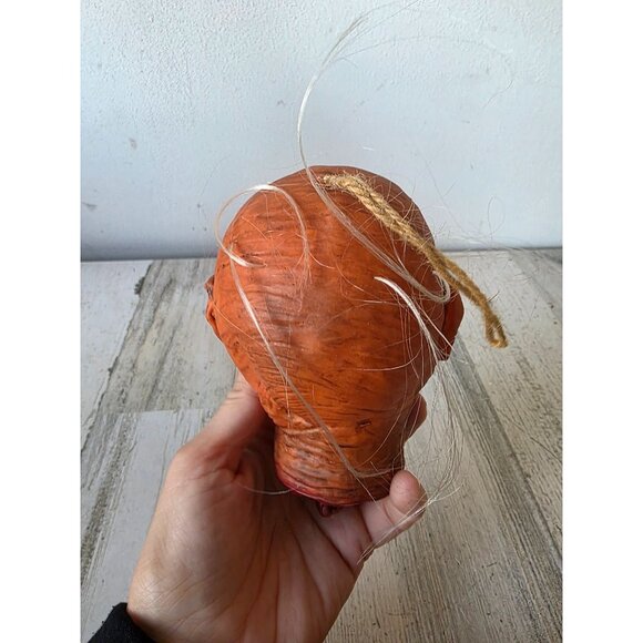 Vintage mini rubber zombie heads hanging beheaded Halloween prop decor - Picture 10 of 12